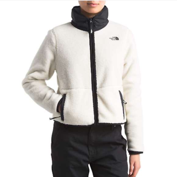 Dunraven Sherpa Crop Women's Light Jacket Off White The North Face size small - Picture 1 of 9